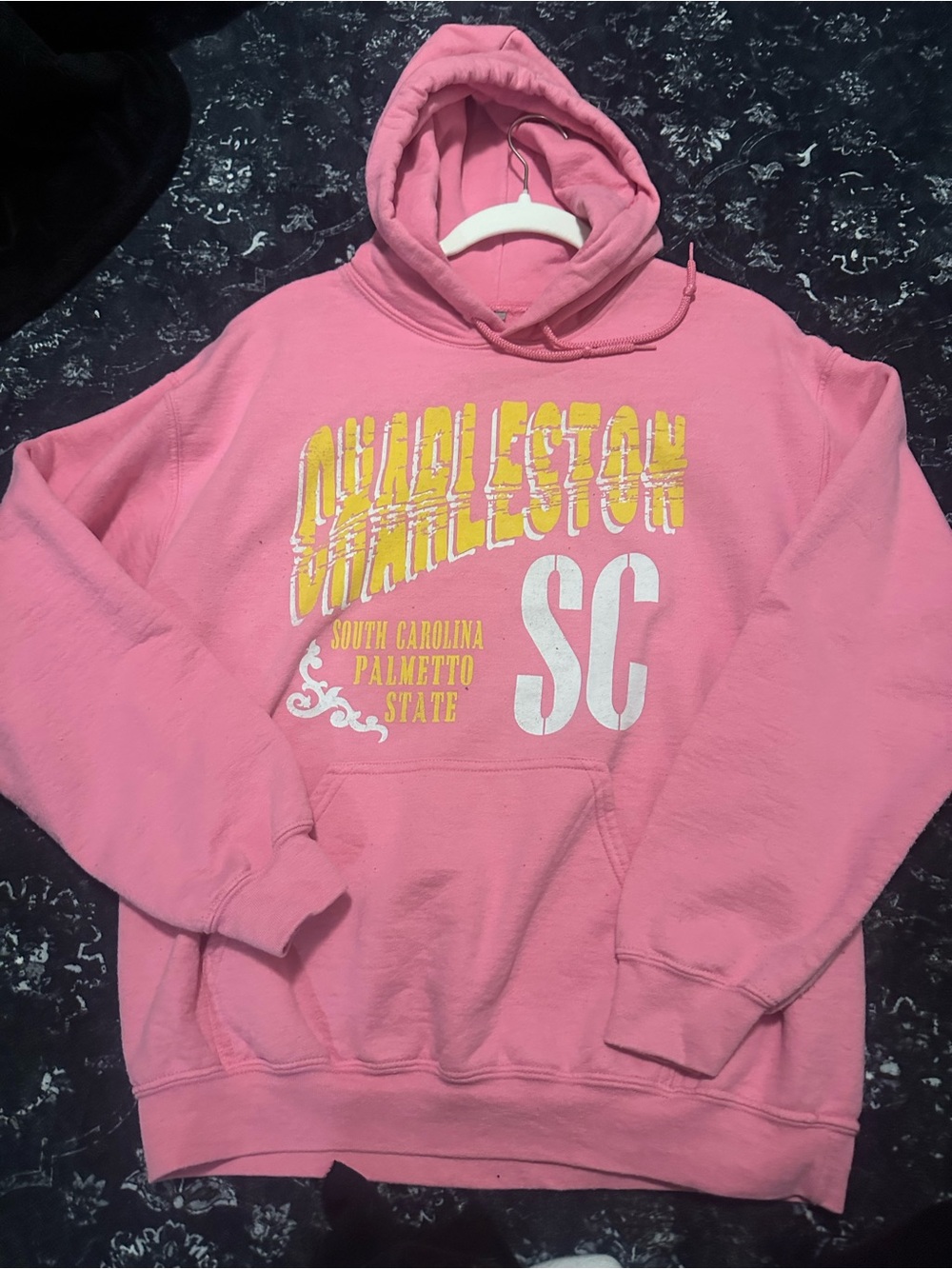 charleston sc pink hoodie size M